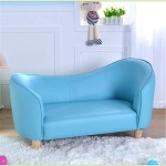 Teerwere Sofa Chair Creative Home Cute Princess Small Sofa Bedroom Double Chaise Lounge Chair Upholstered Seat Color : Blue Size : 95x51x53cm