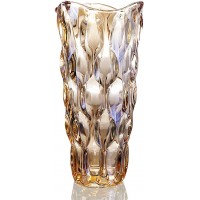 Flower Vase for Decor Glass Gold Vase 11.8" Tall