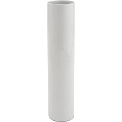 Green Floral Crafts 25 Inch Bamboo Cylinder Floor Vase Lacquer White