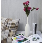 Samawi 14" White Tall Ceramic Vase for Flowers Home Décor Large Modern White Vase Decorative Vase Flower Vase for Living Room