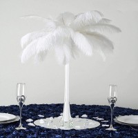 TABLECLOTHSFACTORY 20" Eiffel Tower Wedding Glass Vases-12 PCS-White