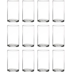 Ufoabyy 6 Inches Tall 15 cm Clear Glass Cylinder vases,Pack of 12 Centerpiece Flower Vase,Floating Candle Holder for Home & Garden Decor Wedding Party.