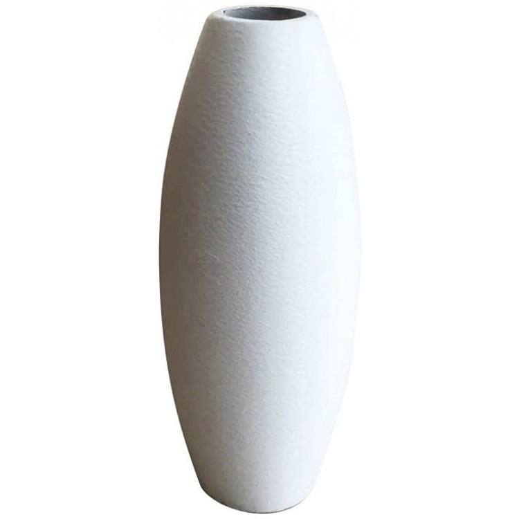 Xinhuateng Modern Flower Vase Wood Vase Suitable for Home Decoration Bar Center Decoration Office Ideal Gift Choice White Flower vase