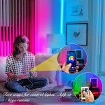 DAYBETTER Led Strip Lights 100ft 2 Rolls of 50ft Smart Light Strips with App Control Remote 5050 RGB Led Lights for Bedroom Music Sync Color Changing Lights for Room Party