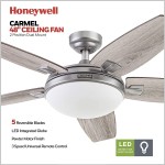 Honeywell Ceiling Fans 51627-01 Carmel Ceiling Fan 48 Pewter