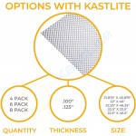 KastLite Clear Acrylic Prismatic Lighting Panel Heavy Duty | 22.5" x 46.5" | .125" Thick | Fluorescent Lighting for Overhead Fixtures | 4 Pack