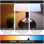 Sunlite LED Retrofit Light Engine 5.5-Inch 5000K Super White 23 Watt Dimmable Flush Ceiling Fixture LED Upgrade Panel Energy Star Compliant Commercial Grade 90 CRI