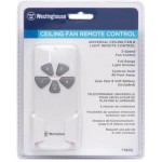 Westinghouse Lighting 7787000 Ceiling Fan and Light Remote Control White