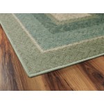 Brumlow Mills Muted Braided Print Home Indoor Area Rug for Living Room Decor Dining Kitchen Rug or Bedroom Mat 2'6" x 3'10" Green