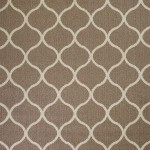Maples Rugs Rebecca Contemporary Kitchen Rugs Non Skid Accent Area Carpet [Made in USA] 2'6 x 3'10 Café Brown White
