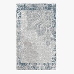 Modern Abstract Area Rug 8x10 feet Contemporary Large Rugs Floor Carpet for Living Room,Blue Grey