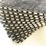 Smabee Interlocking Carpet Shaggy Soft EVA Foam Mats Fluffy Area Rugs Protective Floor Tiles Exercise Play Mat for Children Kids Room Home Parlor Bedroom 12 pcs  Gray