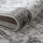 Unique Loom Sofia Collection Traditional Vintage Gray Runner Rug 2' x 7'