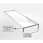 Floating Shelves 15 inch Acrylic Wall Ledge Shelves Clear 4 Pack Invisible Display Bookshelf Jansburg 5MM Thick Premium Wall Mounted Shelf Bathroom Display Organizer