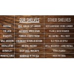 Floating Shelves Rustic Wood Wall Shelf USA Handmade | Set of 2 Light Walnut 24" x 5.5"