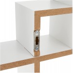 Greenco 4 Cube Intersecting Mounted Floating Wall Shelves 25.5 Inch White
