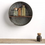 Primitives by Kathy 38024 Rustic-Inspired Wall Shelf Metal and Wood