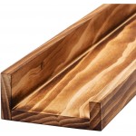 Wall Ledge Shelf 36” Picture Shelf Display Floating Shelves Set of 2 Natural Wood
