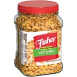Fisher Snack Cashew Halves and Pieces 24 Ounces Roasted with Sea Salt No Artificial Colors or Flavors