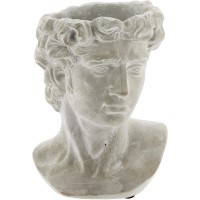 Greek Statue Head Cement Planter 9"