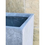 Kante RF0002A-C60611 Lightweight Concrete Modern Rectangle Outdoor Planter Slate Gray