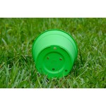 Premium High Density Plastic Planter of 7.5" Diameter Set of 3 Units Light Green Color