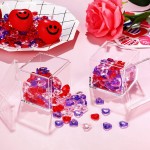 12 Pieces Clear Acrylic Plastic Square Cube Small Acrylic Box Acrylic Storage Containers with Lid Stackable Cube Containers Acrylic Container with Lid for Candy Jewelry Display 2.6 x 2.6 x 2.6 inch