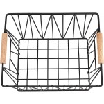 Basics Wire Storage Baskets Set of 3 Black