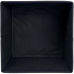 DII Non Woven Polyester Solid Storage Bin Small 2 Black