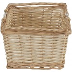Household Essentials ML-2202 Open Top Market Basket with Handles Brown