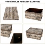 Livememory Decorative Storage Boxes with Lid Fabric Storage Bins with Lids and Handles for Office Bedroom Closet Toys. L15.7 x W11.8 x H7.9 Inches Not Made of Wood 2 Pack