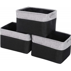 WEHUSE Large Storage Baskets for Closet Shelves 15.8 L x 12 W x 10 H Inches Foldable Fabric Storage Bins Set of 3