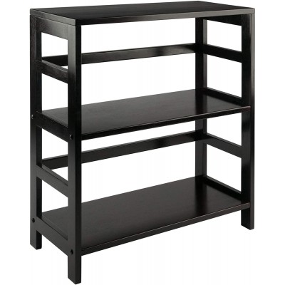 Winsome Wood Leo model name Shelving Small and Large Espresso