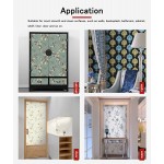17.7"×118" Twig Leaf and White Flower Wallpaper Peel and Stick Floral Contact Paper Vintage Floral Self Adhesive Wall Paper for Bedroom Cabinets Kitchen Staircase Shelf Backing