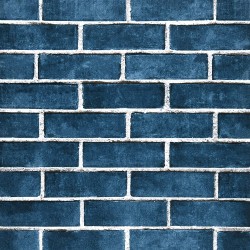 Caltero Brick Wallpaper 17.7 in×118 in Brick Wallpaper Peel and Stick Blue Brick Wallpaper Faux Brick Wallpaper Brick Contact Paper Vinyl Waterproof for Kitchen Fireplace Christmas Decoration