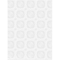 Graham and Brown 12011 Small Square Paintable Wallpaper Roll White