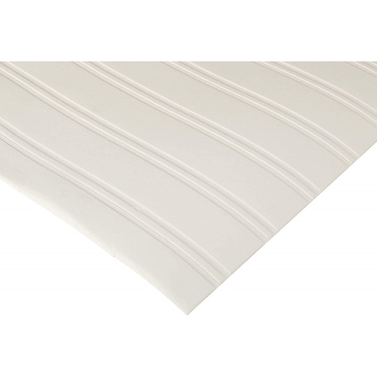 Graham & Brown Paintable Prepasted Beadboard Stripes Texture Wallpaper White 55 Sq Ft