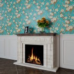 HelloWall Blue Teal Wallpaper Peel and Stick for Bedroom Vintage Beige Peony Floral Pattern Aesthetic Pastoral Wall Paper 17.71"x78.7"Self-Adhesive Floral Wallpaper Roll Accent Wall Mural Removable
