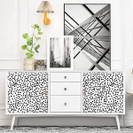 Jeweluck Black and White Peel and Stick Wallpaper Dot Wallpaper 17.7 inch × 196.8 inch Modern Dot Contact Paper Self Adhesive Removable Wallpaper Stick and Peel for Bedroom Decorative Wall Paper Vinyl