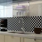 LaCheery 12"x317" Checkered Contact Paper Decorative Black and White Wall Paper Roll Peel and Stick Wallpaper Removable Self Adhesive Checkered Wallpaper for Kitchen Backsplash Shelf Drawer Liners