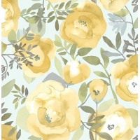 NuWallpaper NU3036 Peachy Keen Yellow Peel & Stick Wallpaper