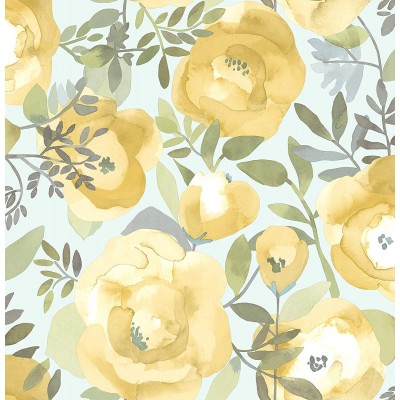 NuWallpaper NU3036 Peachy Keen Yellow Peel & Stick Wallpaper