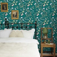 Orainege Green Floral Peel and Stick Wallpaper Vintage Floral Contact Paper 17.7inchx78.7inch Green Pattern Wallpaper Peel and Stick Floral Removable Wallpaper Retro Self Adhesive Vinyl Wall Paper