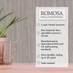 Premium Paper Backed Vinyl Wall Covering Modern Decor Wallpaper Roll by Romosa Textured Wallpaper Unpasted Heavyweight Removable Wallpaper Shimmering Polished Silver Double Roll