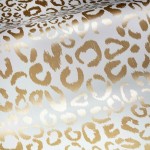 RoomMates RMK10700WP Metallic Gold Leopard Peel and Stick Wallpaper