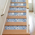 RoomMates RMK11083WP Blue Mediterranian Tile Peel and Stick Wallpaper