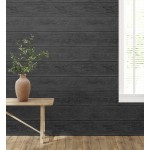 Stacy Garcia Home Stacks Faux Peel and Stick Wallpaper Charcoal