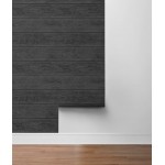 Stacy Garcia Home Stacks Faux Peel and Stick Wallpaper Charcoal