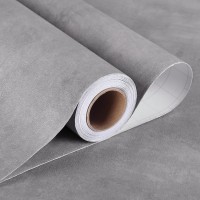 Stickyart Textured Stained Grey Concrete Wallpaper Roll Peel and Stick Cement Wallpaper Matte Self Adhesive Vinyl Wallpaper Concrete Look Rustic Removable Wallpaper for Bedroom Living Room 12"x160"