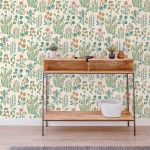 Tempaper x Novogratz Multicolor Tallulah Belle Removable Peel and Stick Wallpaper 20.5 in X 16.5 ft Made in The USA